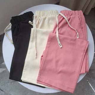 Quần Ống Rộng Nữ Suông Mẫu Mới Vải Chéo Hàn Mịn Mát Thời Trang Hàn Quốc BigSize M808 Pants