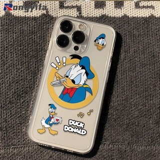 Ốp Điện Thoại Vịt Disney Donald Cho Samsung Galaxy M55 A55 A35 A25 A15 A05 A05S A34 A54 5G S23 FE M54 M14 A24 4G A04 A04E A14 M30S A42 5G Ốp Lưng Silicon Mềm Trong Suốt