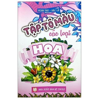 Sách tập tô màu các loại hoa