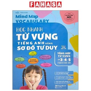 Sách Mind Map Vocabulary - Học Nhanh Từ Vựng Tiếng Anh Bằng Sơ Đồ Tư Duy (Tổng Hợp Từ Vựng Lớp 3-4-5 Theo Chủ Đề)