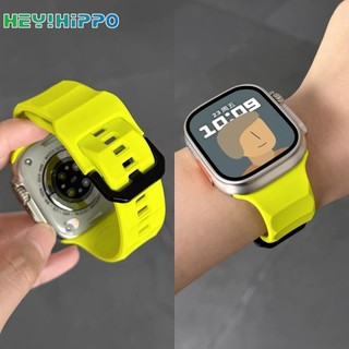 Dây đeo sóng khóa màu đen phù hợp cho dòng đồng hồ thông minh 9 / 8 / 7 / 6 / SE / 4 / 3 thiết kế họa tiết sóng phù hợp cho iWatch 49 / 45 / 44 / 42 / 41 / 40 / 38mm