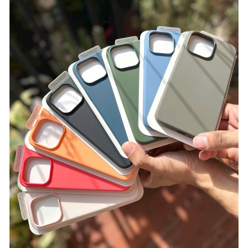 Ốp dẻo Silicon cao cấp hỗ trợ sạc không dây bản 1 - 1 cho iP 15Pro, 15ProMax , 15Plus , 15 thường