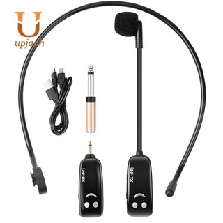 Đầu micro không dây UHF Tai nghe đeo màn hình kỹ thuật số Mic Tai nghe Loa nhỏ Micro giảng dạy