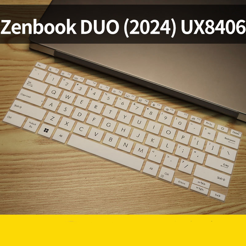 Vỏ silicon bàn phím ASUS Zenbook DUO (2024) UX8406, bảo vệ chống bụi, chống nước