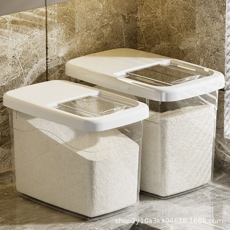 Thùng gạo nắp đậy chống ẩm, chống côn trùng có bánh xe di chuyển (kèm ca đong)