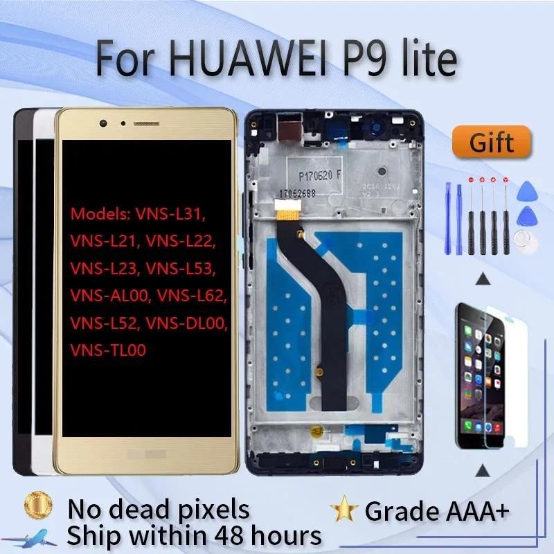 Dành Cho HUAWEI P9 lite Phiên Bản L21 L31 L22 L23 L53 Màn Hình LCD Lắp Ráp Với ốp Trước Kính Cảm Ứng