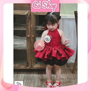 Set bộ bé gái, váy bé gái CS413 cho bé gái mặc lễ hội noel, giáng sinh, tết trung thu