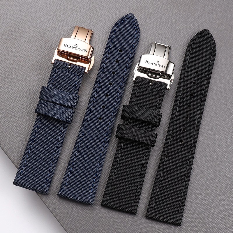 18 / 19 / 20 / 21 / 22 / 23 / 24mm Dây Đồng Hồ Vải Cho Blancpain Năm Mươi Fathoms Vòng Tay 5000 5015