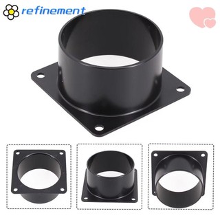 Hoàn THIỆN 1 Đầu nối mặt bích, Đầu vào và ổ cắm không khí màu đen đáy vuông, ABS 75 / 100 / 120 / 150mm Lắp ống dẫn khí Mặt bích kết nối mặt bích để kết nối Ventilati