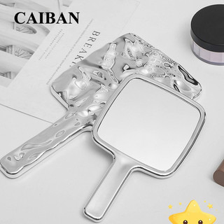 Hình Dạng Lỏng Gương Vuông Mini Cầm Tay Để Bàn Mỹ Phẩm Di Động Gương Trang Điểm Du Lịch Phong Cách Retro Gương Làm Đẹp Cho Túi Xách MỚI