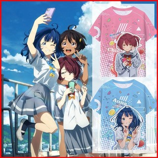 Ys Makeine Quá Nhiều Anh Hùng Mất Kazuhiko Nukumizu Anna Yanami Cosplay Vải 3D Áo Thun Anime Tay Ngắn