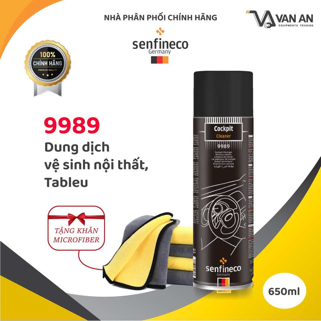 9989 Dung dịch vệ sinh nội thất, tableu SENFINECO ĐỨC