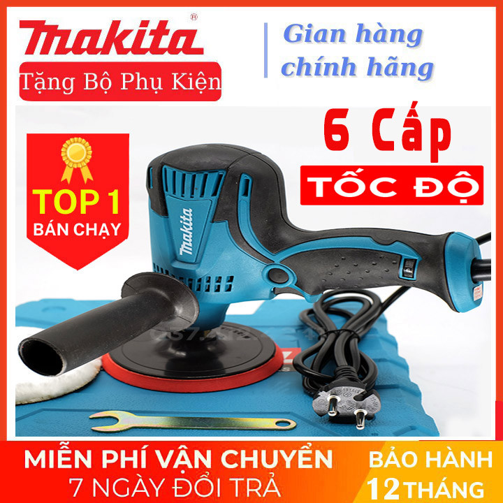 Máy đánh bóng ô tô MAKITA GV6010 - Máy đánh bóng, làm bóng, chà nhám ô tô, xe máy Mini CHÍNH HÃNG LO