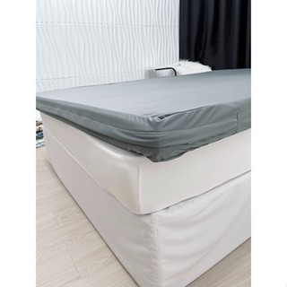 Áo bọc nệm thun lạnh có dây khóa kéo màu xám sang trọng tối giản thích hợp cho homestay ,khách sạn