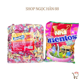 Kẹo Cứng Alpenliebe Sữa Caramen + Dâu Kem / Kẹo Mentos Bịch 2kg