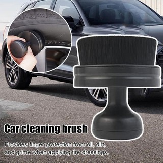 Kitpipipi Bàn chải làm sạch lốp tự động Thiết kế có nắp Bàn chải ô tô di động mật độ cao Bicolor D4w7