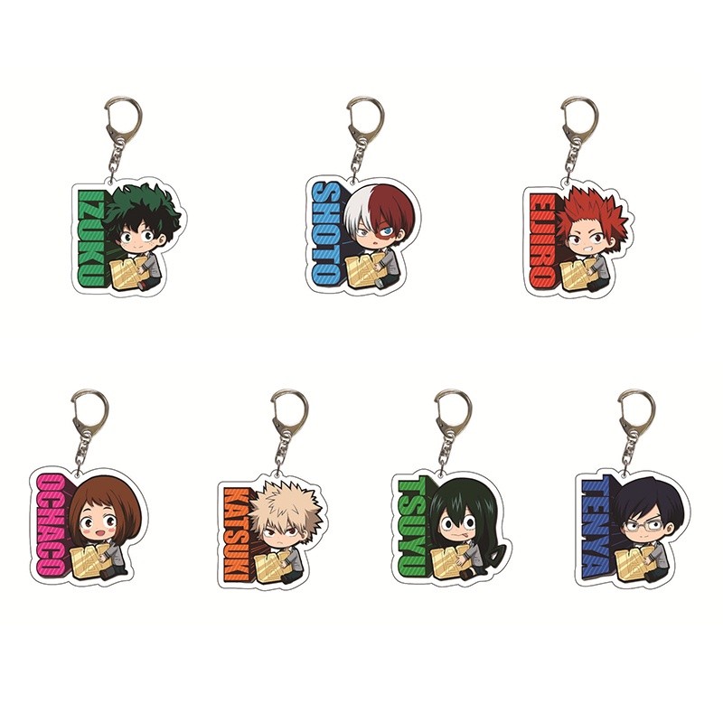 My Hero Giới Học Thuật Móc Chìa Khóa Midoriya Izuku Bakugou Katsuki Todoroki Shoto Anime Nhật Bản Lư
