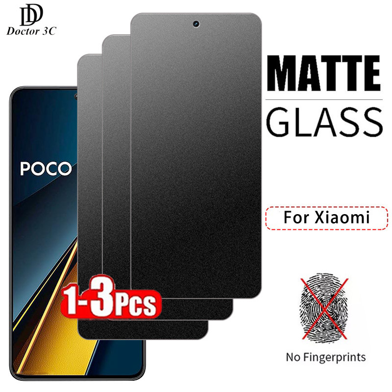 Kính cường lực mặt nhám chống bám vân tay cho Xiaomi Poco X8 X6 X5 X4 X3 NFC M6 Plus M5 M5s M4 M3 F6