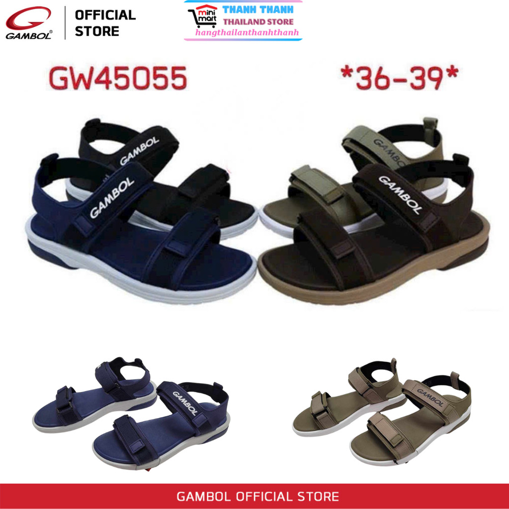 Giày Sandal Nữ Thái Lan Gambol GW 45055 – Dép sandal học sinh Năng Động