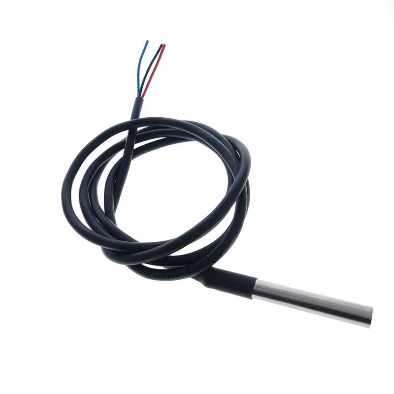 1 / 5 chiếc 2M DS18B20 Gói thép không gỉ 2 mét chống thấm nước DS18b20 đầu dò nhiệt độ cảm biến nhiệ