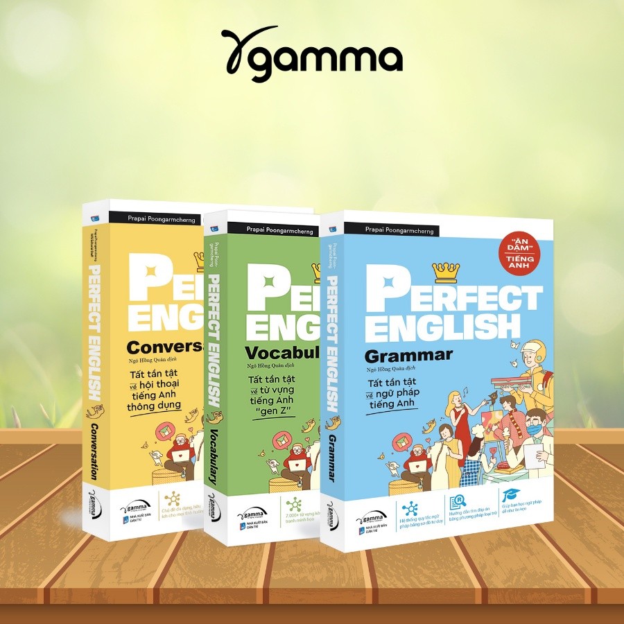 Sách > Ăn Dặm Tiếng Anh - Perfect English: Vocabulary + Conversation + Grammar (Combo 3 Cuốn Tùy Chọ