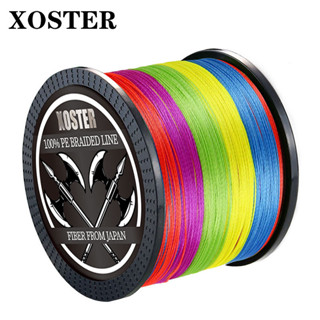  XOSTER 300M 500M 1000M X4 Dây Câu PE Mạnh 4 Dây Bện Dây Câu Đa Dây Câu Cá Bền Pesca Tali Pancing Dây Câu Cá 