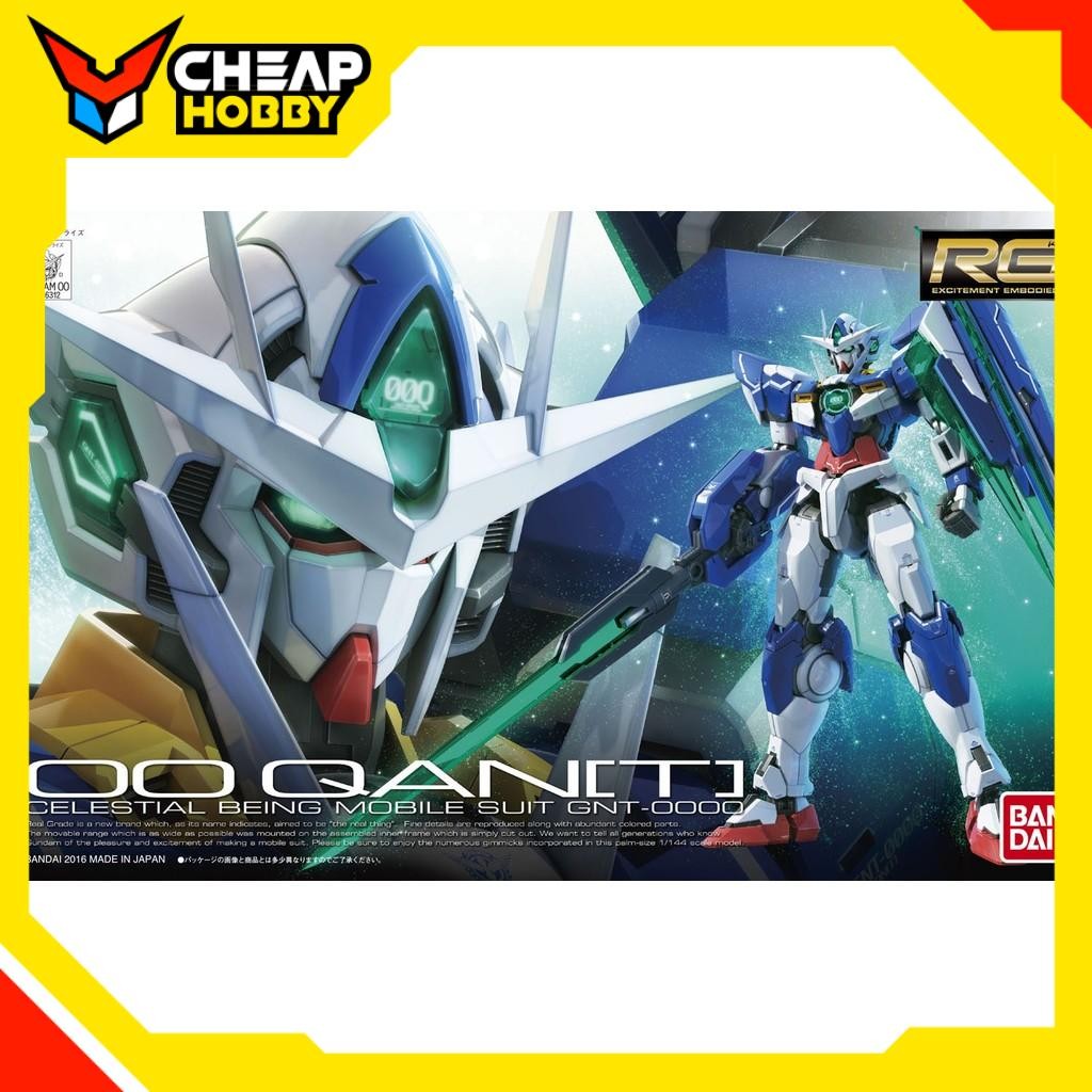 Mô Hình lắp ráp Gundam RG 1/144 Gundam 00 QanT / Qan[T] của Bandai Nhật