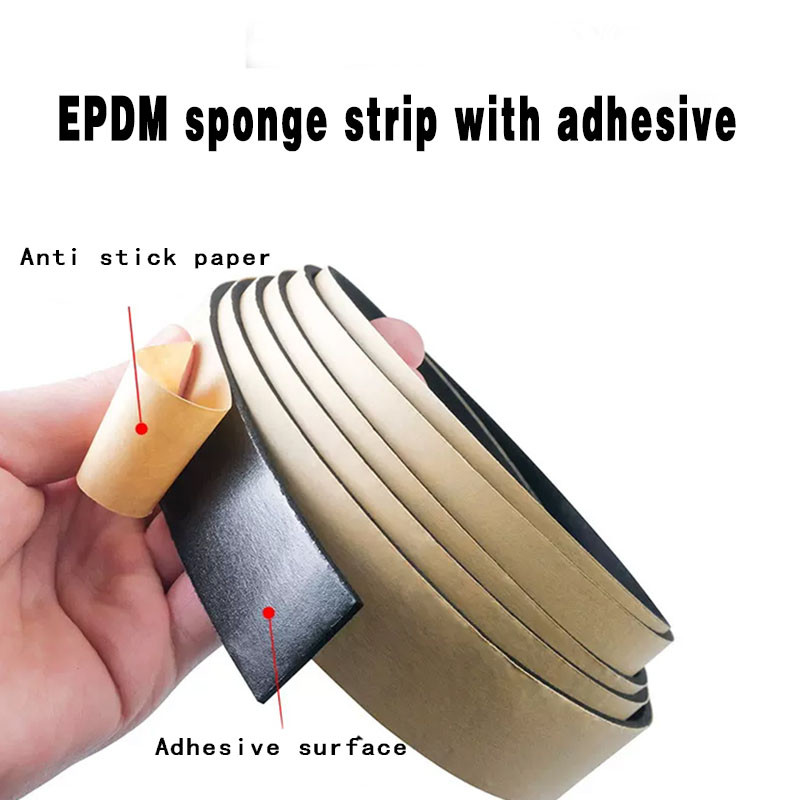 ((FX) Dải xốp EPDM EPDM EPDM với dải xốp keo Dải cao su tự dính cho tủ Hộp tủ điện & - *