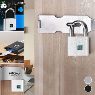 Khóa mật khẩu vân tay PINEVN, Ổ khóa vân tay thông minh sạc USB di động, Ổ khóa vân tay chống trộm sáng tạo