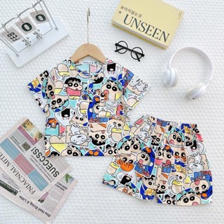 Đồ Bộ Tole Lanh Khánh An Baby TL31 Áo Tay Ngắn Quần Ngắn Cho Bé Trai Size 8-15kg