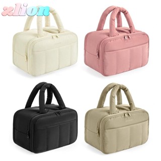 Túi trang điểm cỡ lớn ZLION, Túi vệ sinh phồng du lịch dành cho nữ, Nhẹ hợp thời trang có tay cầm Túi đựng mỹ phẩm để đi du lịch, Phụ kiện, Đồ cần thiết