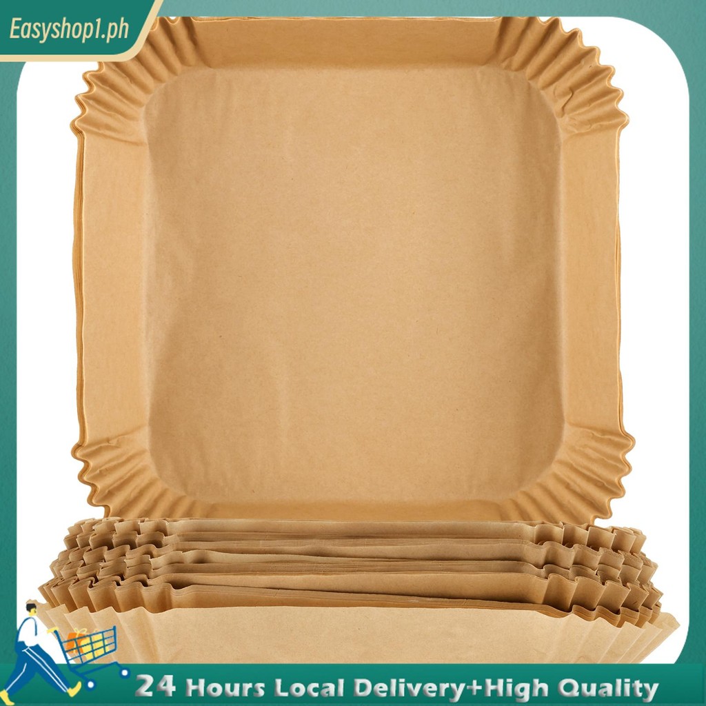 125 Chiếc Nồi Chiên Không Khí Giấy Lót Cấp Thực Phẩm Airfryer Lót Chống Dính Chống Dầu Nướng Giấy Ló