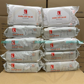   Combo 10 Gói  Khăn Ướt Em Bé Choice L Lotte Hương Yến Mạch 80 Miếng  Bibistore Bình Chánh  