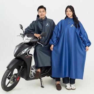  Áo mưa ích kỷ Sơn Thủy dành cho người cao dưới 1m60 vải tráng nhựa PVC vân tổ ong 