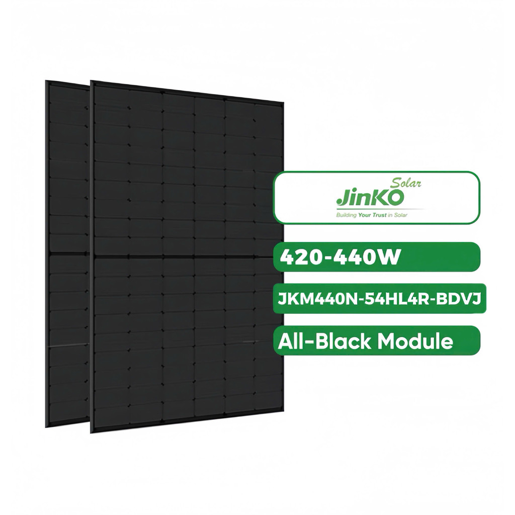 COMBO 18 Tấm Pin Mặt Trời Hai Mặt Kính Jinko Tiger Neo 440W – Bifacial Mono Loại A - JKM440N-54HL4R-