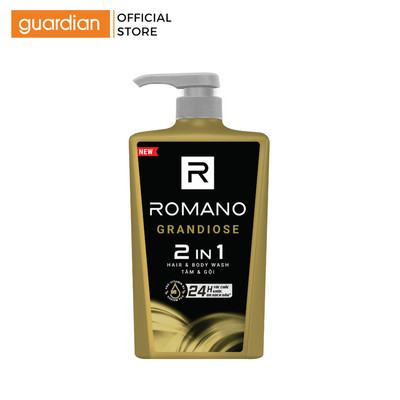 Sữa Tắm Gội 2in1 Hương Nước Hoa Romano Grandiose 650Gr | Guardian Việt Nam