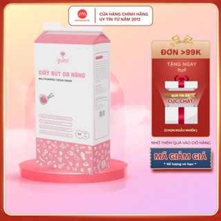 Khăn giấy rút treo tường Gumi 360 tờ - giấy rút cao cấp đa năng 4 lớp khăn giấy khô chất lượng cao