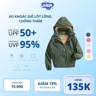 Áo khoác gió nam nữ 2 lớp lót lông cừu cao cấp siêu ấm, áo gió nam nữ phủ nano chống gió chống thấm nước