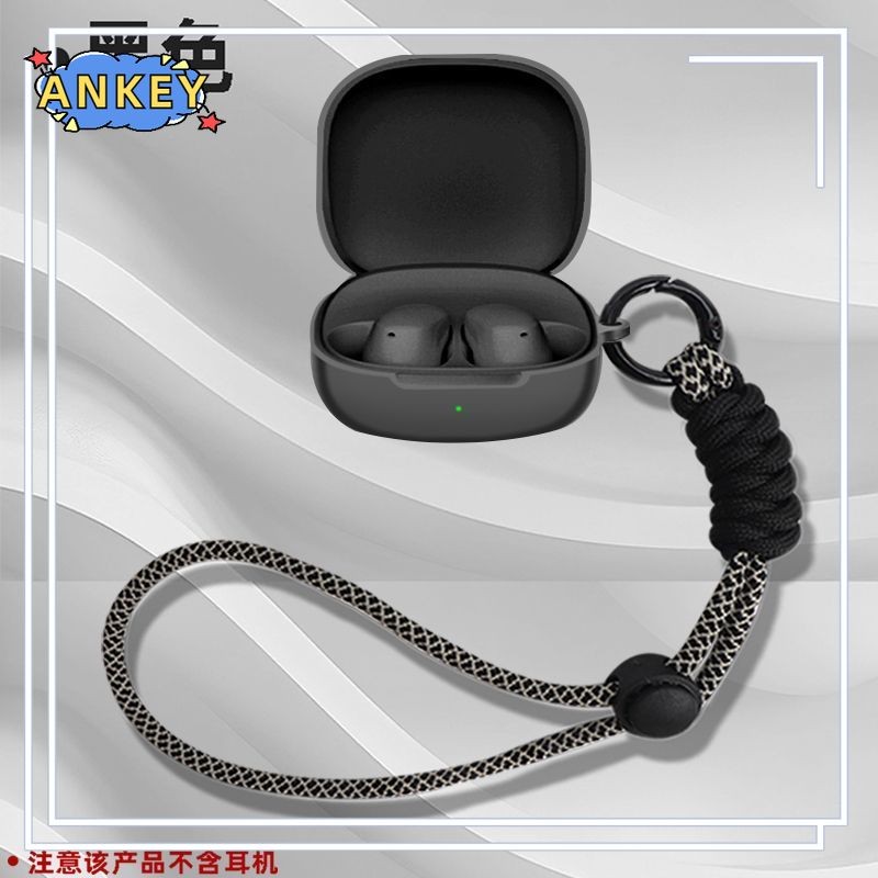 for Redmi Buds 6 Play Case Protective Nylon Lanyard Soft Cover Redmi Buds6Play Shells Anti Dust Slee