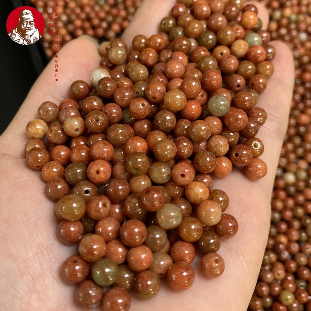 (20 gói) Hàng hóa tự nhiên A phân tán hạt vàng Phỉ phân tán 5-5.5 mm vòng tay DIY phụ kiện