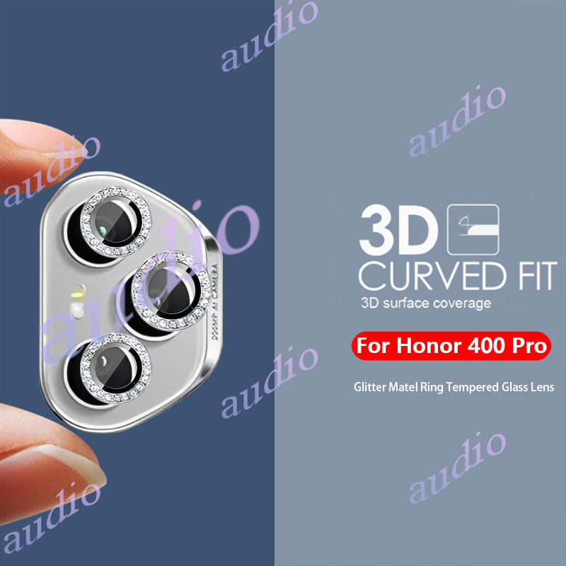 HONOR 600 Pro 5G HONOR 400 Pro 5G Kim Cương Lấp Lánh Kim Loại Kính Bảo Vệ Ống Kính Máy Ảnh Cho Honor