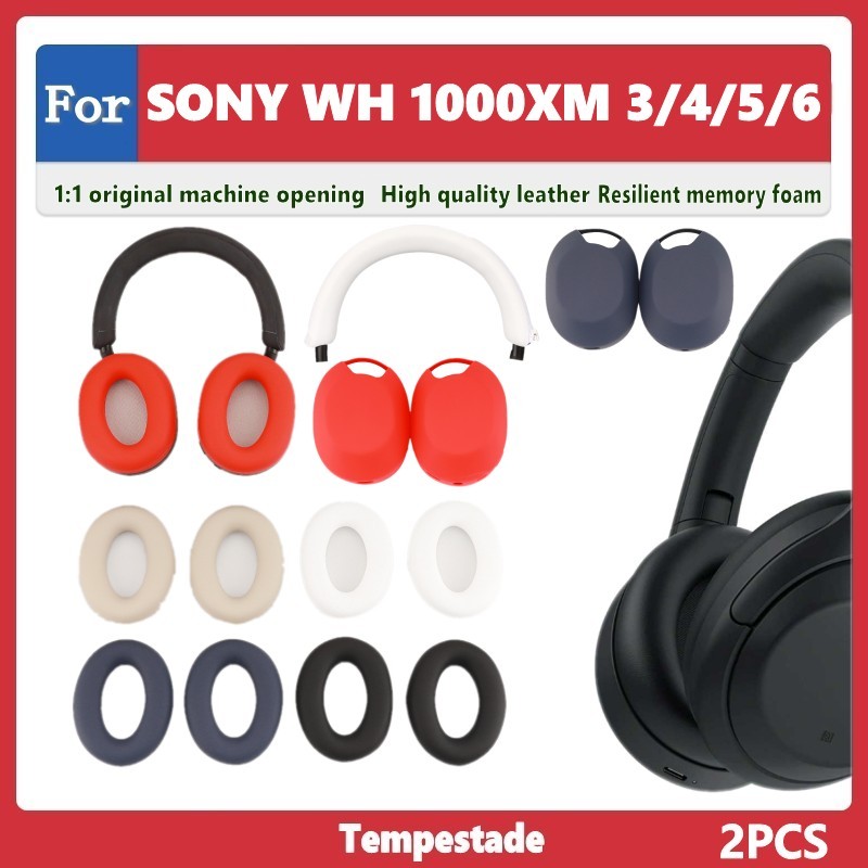 Dành cho sony wh-1000xm 3 / 1000xm4 / 1000xm5 / 1000xm6 Vỏ bảo vệ đệm tai nghe Earmuff Vỏ bảo vệ Đầu chùm đệm