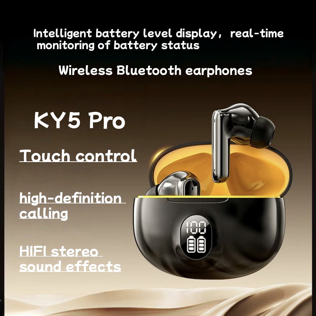KY5 Pro: Tai nghe không dây Bluetooth được trang bị màn hình LED thông minh và chức năng gọi thoại đ
