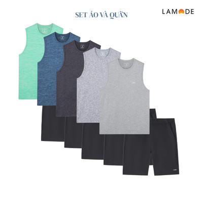 Bộ Đồ Thể Thao Nam gồm Áo Thun và Quần Short Mùa Hè Lamode Regular Fit LST003AS0E