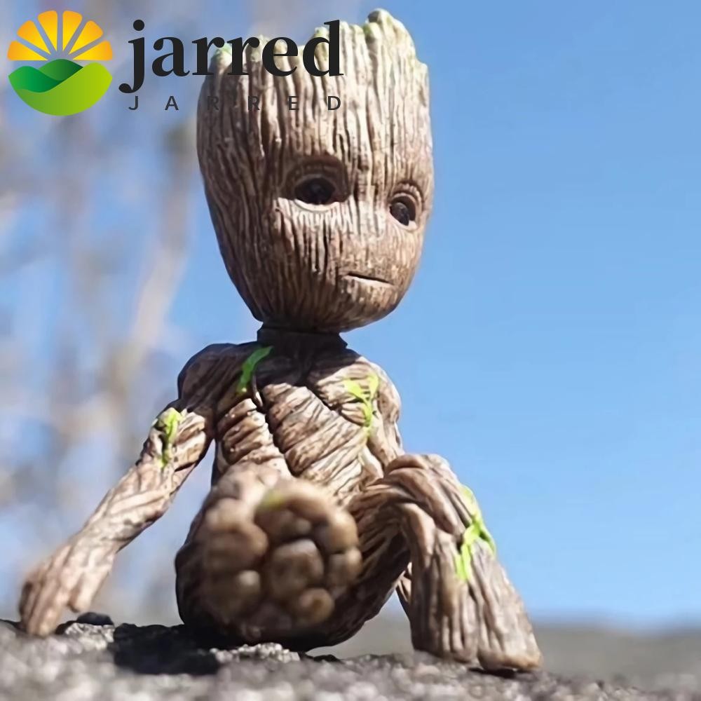 JARRED Tree Man Groot cho mô hình búp bê Avengers ngồi Mini Groot