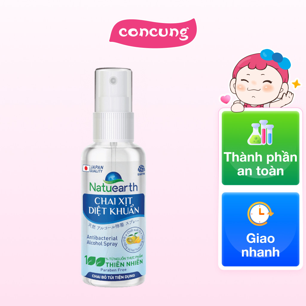 Xịt diệt khuẩn Natuearth 60ml
