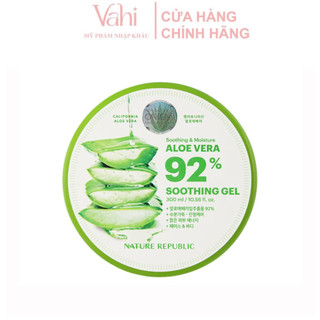 Gel Lô Hội Nature Republic 92% Aloe Vera Soothing Gel Làm Mát Dịu Da 300ml
