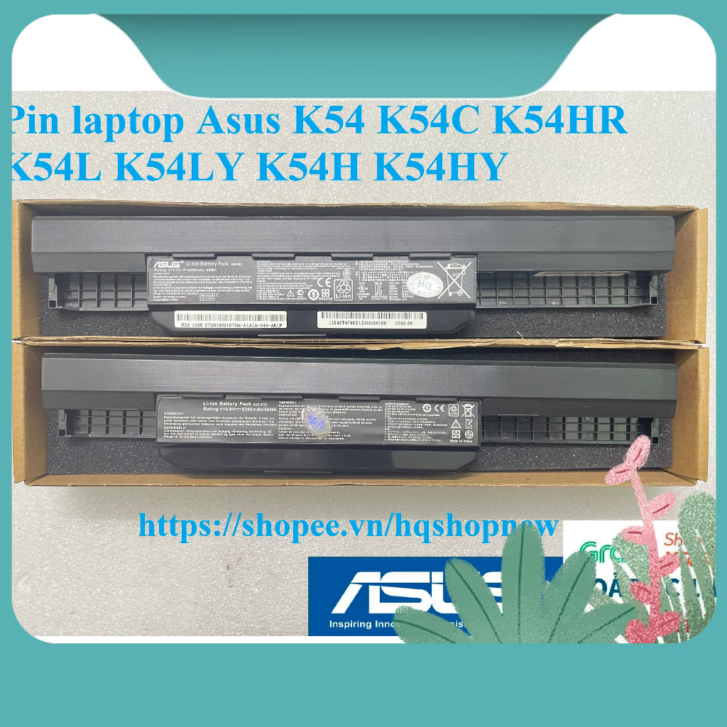 ⚡ Pin  Asus K54 K54C K54HR K54L K54LY K54H K54HY