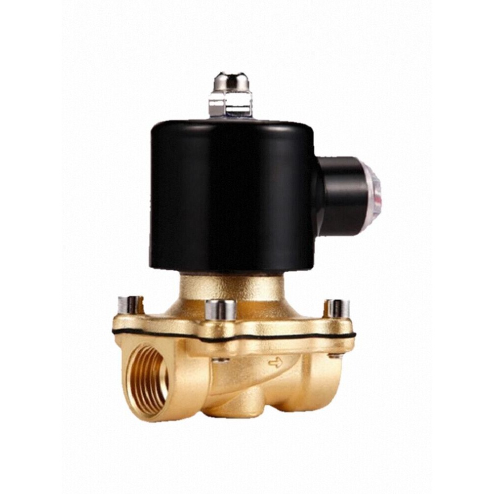 BOPU BOPU Van điện từ 4 điểm thường đóng DN15 Van nước đồng Van chuyển đổi 2W-160-15 Loại tiết kiệm 