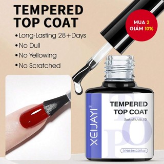 Xeijayi Không Lau Chức Năng Top Coat Nail Gel Đánh Bóng Thiết Kế Tăng Cường Varnish Bán Vĩnh Viễn Ngâm Tắt UV LED Nail Art Tool